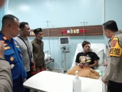 Polri Peduli! Kapolres Mabar Turun Langsung, Berikan Dukungan pada Korban Ledakan Speed Boat di Labuan Bajo