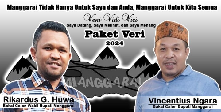 Menyongsong Pesta Demokrasi Pemilihan Kepala Daerah (Pilkada) yang akan diselenggarakan pada November 2024 di Ruteng, Nusa Tenggara Timur, Kabupaten Manggarai dihadapkan pada sorotan dua tokoh muda penuh semangat, Vincentius Ngara dan Rikardus G. Huwa, atau yang lebih akrab disapa Finsen Ngara dan Riki Huwa.