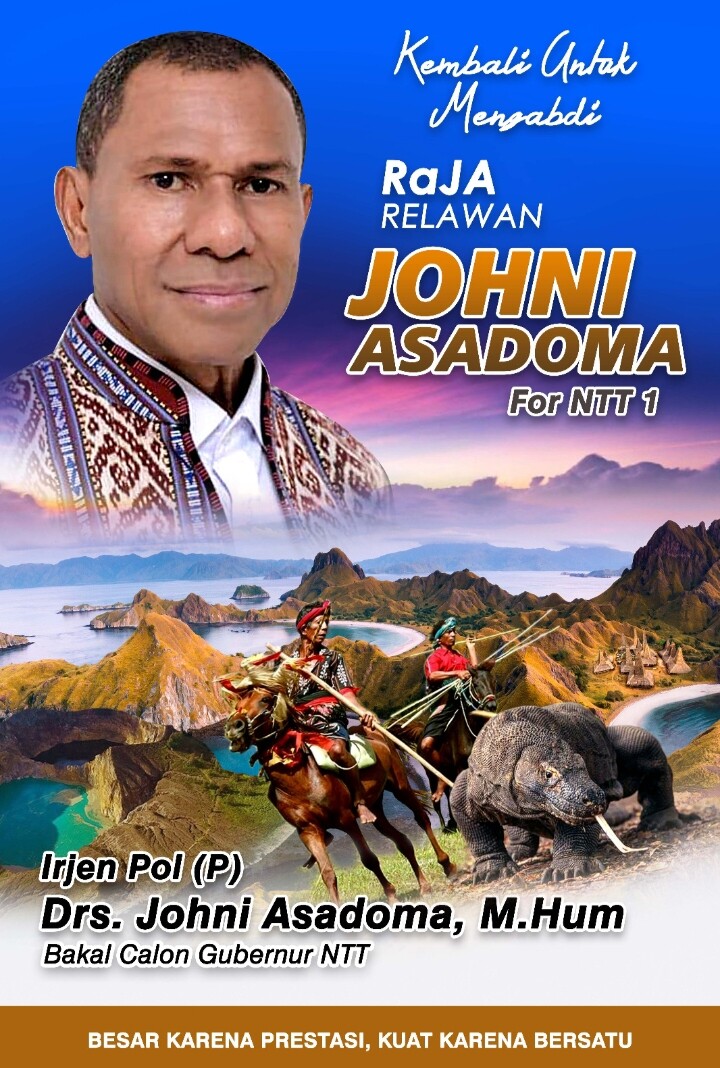 Dukungan yang mengalir untuk Bakal Calon Gubernur Nusa Tenggara Timur (NTT), Irjen Pol (Purn) Drs. Johni Asadoma, M.Hum, pasca-Pemilihan Umum pada 14 Februari 2024, bukan hanya sebuah sorotan biasa.