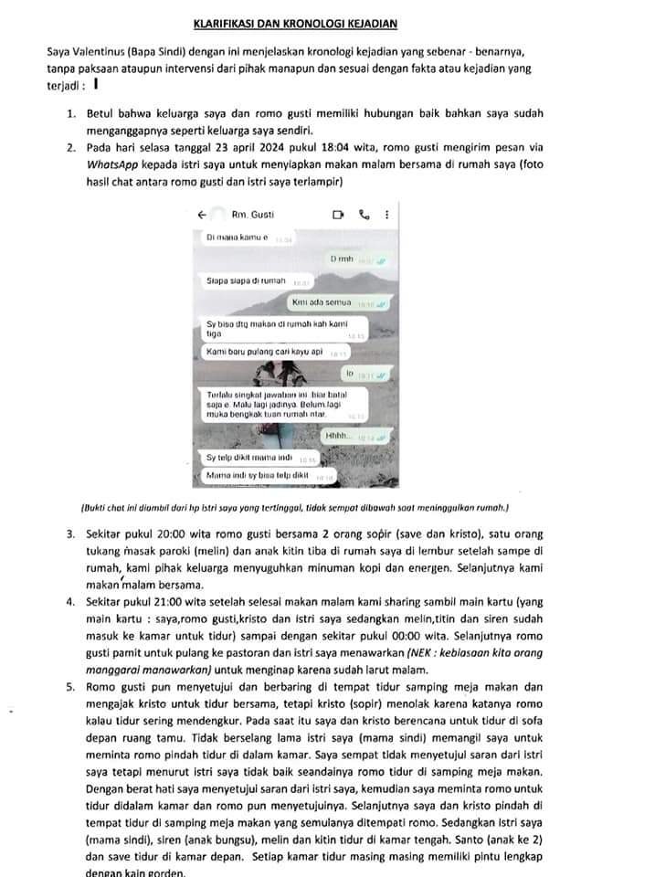 Kasus perselingkuhan yang menghebohkan di Paroki Kisol, Kota Komba, Manggarai Timur, kini menjadi sorotan tajam masyarakat.