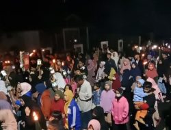 Pawai Obor Malam Takbiran di Kota Ruteng Dijaga Ketat Aparat Kepolisian