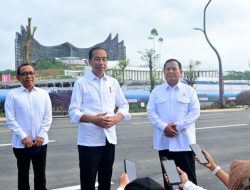 Presiden Jokowi Tinjau Lokasi IKN Didampingi Presiden Terpilih Prabowo Subianto