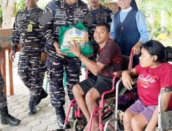 Danlanal Labuan Bajo dan Jalasenastri Gelar Bakti Sosial di Panti Rehabilitasi St. Damian