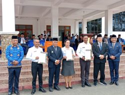 Awal Periode Kedua, Bupati dan Wakil Bupati Mabar Serahkan Ribuan SK P3K Tahap Satu