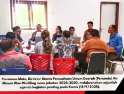 Direktur Perumda Wae Mbeliling Laksanakan Serangkaian Agenda Kerja