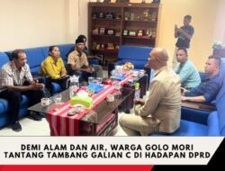 Demi Alam dan Air, Warga Golo Mori Tantang Tambang Galian C di Hadapan DPRD