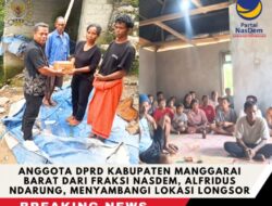 Kampung Tuwa Dilanda Longsor, DPRD Manggarai Barat Hadir Bawa Harapan