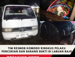 Tim Resmob Komodo Ringkus Pelaku Pencurian Dan Amankan Barang Bukti Di Labuan Bajo