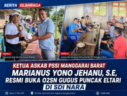 Ketua ASKAB PSSI Manggarai Barat Resmi Buka O2SN Gugus Puncak Eltari di SDI Nara