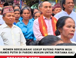 Momen Bersejarah! Uskup Ruteng Pimpin Misa Kamis Putih di Paroki Mukun untuk Pertama Kali