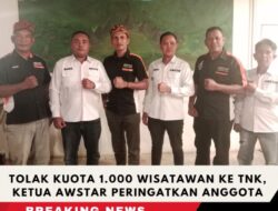 Tolak Kuota 1.000 Wisatawan ke TNK, Ketua AWSTAR Peringatkan Anggota
