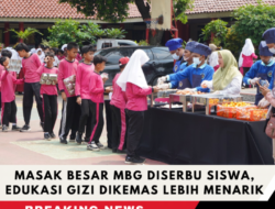 Masak Besar MBG Diserbu Siswa, Edukasi Gizi Dikemas Lebih Menarik