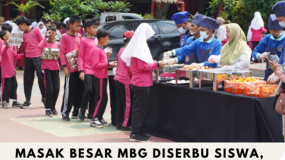 Masak Besar MBG Diserbu Siswa, Edukasi Gizi Dikemas Lebih Menarik