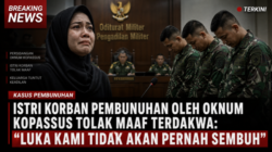 Istri Korban Pembunuhan oleh Oknum Kopassus Tolak Maaf Terdakwa: “Luka Kami Tidak Akan Pernah Sembuh”
