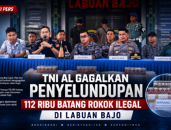 TNI AL Gagalkan Penyelundupan 112 Ribu Batang Rokok Ilegal di Labuan Bajo