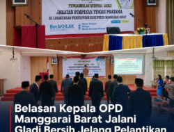 Belasan Kepala OPD Manggarai Barat Jalani Gladi Bersih Jelang Pelantikan
