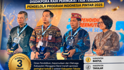 Manggarai Barat Ukir Prestasi Nasional, Disdikpora Raih Peringkat Tiga Terbaik Pengelola Program Indonesia Pintar 2025