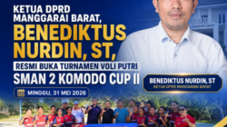 Ketua DPRD Manggarai Barat Resmi Buka Turnamen Voli Putri SMAN 2 Komodo CUP II