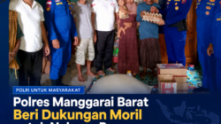 Polres Manggarai Barat Beri Dukungan Moril untuk Nelayan Papagarang yang Selamat dari Musibah Laut