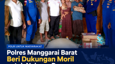 Polres Manggarai Barat Beri Dukungan Moril untuk Nelayan Papagarang yang Selamat dari Musibah Laut