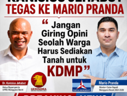 Kanisius Tegas ke Mario: Jangan Giring Opini Seolah Warga Harus Sediakan Tanah untuk KDMP
