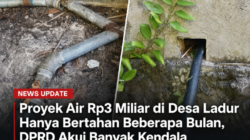 Proyek Air Rp3 Miliar di Desa Ladur Hanya Bertahan Beberapa Bulan, DPRD Akui Banyak Kendala