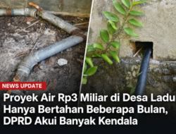 Proyek Air Rp3 Miliar di Desa Ladur Hanya Bertahan Beberapa Bulan, DPRD Akui Banyak Kendala