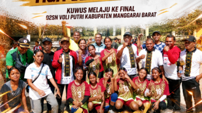 Tumbangkan Komodo Tiga Set Langsung, Kuwus Melaju ke Final O2SN Voli Putri Kabupaten Manggarai Barat