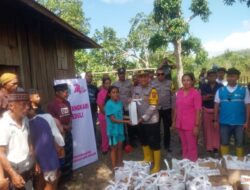 Polri Hadir di Pelosok Negeri, Polsek Sano Nggoang dan PLTMG Rangko Flores Tebar Kepedulian di Desa Wae Jare