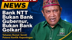Bank NTT Bukan Bank Gubernur, Bukan Bank Golkar! Yohanes Rumat Soroti Potensi Konflik Kepentingan