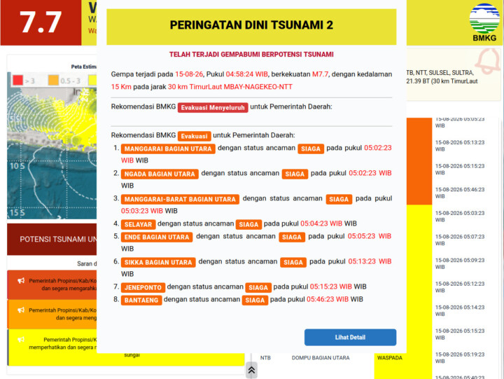 BREAKING NEWS: Gempa M7,0 Guncang NTT, BMKG Keluarkan Peringatan Dini Tsunami 2 IMG 20260815 WA0077