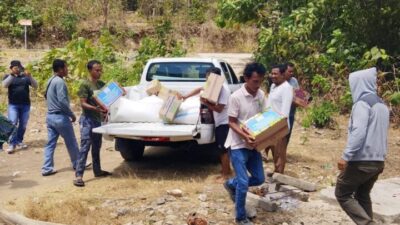 ASN Mabar Bergerak, Salurkan 1,5 Ton Beras dan Bantuan Makanan untuk Korban Gempa Flores