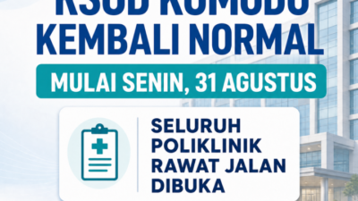 RSUD Komodo Kembali Normal Mulai Senin 31 Agustus, Seluruh Poliklinik Rawat Jalan Dibuka