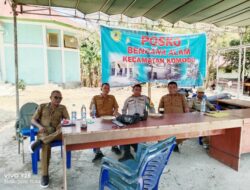 Pasca Gempa Flores, Kapolsek Komodo dan Camat Komodo Perkuat Koordinasi Penanganan Warga Terdampak
