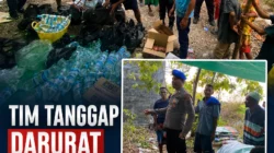 Saat Warga Pulau Longos Tidur di Bawah Terpal, Polisi Datang Membawa Bantuan dan Harapan