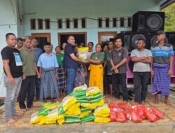 Tak Tinggal Diam! Hasanudin Hadir di Nampar Macing, Salurkan Sembako untuk Warga Terdampak Gempa