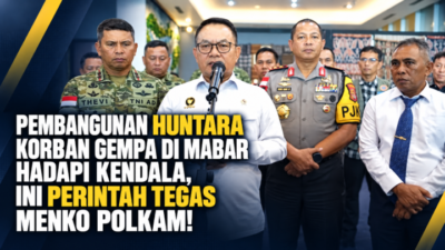 Pembangunan Huntara Korban Gempa di Mabar Hadapi Kendala, Ini Perintah Tegas Menko Polkam!