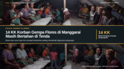 14 KK Korban Gempa Flores di Manggarai Masih Bertahan di Tenda, Beras dan Susu Bayi Kini Mendesak