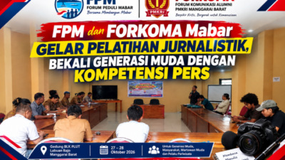 FPM dan FORKOMA Mabar Gelar Pelatihan Jurnalistik, Bekali Generasi Muda dengan Kompetensi Pers